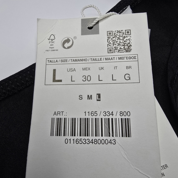 Zara Bodysuit With Large Bow Size Large NWT - Picture 6 of 7